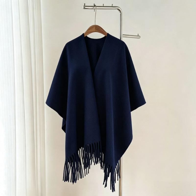 Women S Solid Thick Faux Cashmere Large Scarf For Winter Warmth