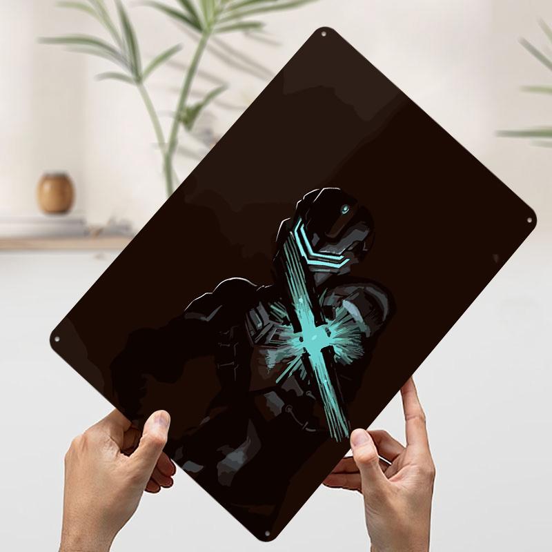 Dead Space Галактика Игра Жестяной Плакат Индивидуальное Настенное Искусство Винтажные Ретро Металлические Знаки для Декора Домашний Декор Мужская Берлога