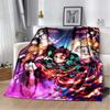 Demon Slayer Fashion Blanket-Lightweight Flannel Throw for Sofa and Bed ,Digital Printed Blanket with Soft & Worm Flannel Fabric
