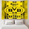 Custom Name Borussia Dortmund Print Tapestry, Backdrop, Easy Setup, Ideal for Bedroom, Office & Living Room, with Aesthetic Wall Hanging Decor.