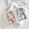 Акриловый держатель для фотокарточек K-pop Брелок от потери 3 дюйма Прозрачный защитный чехол для айдолов Сумка Чехлы для проездных билетов Аксессуары