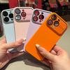 Чехол-скин для iPhone 17 Pro Max с большим окном, однотонный, противоударный, с защитой объектива Apple 16.