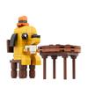 Gobricks MOC Мем This Is Fine Виньетка Набор кубиков Аниме Мультфильм Гончая Огненный Стул Комические Животные Креативность Подарок