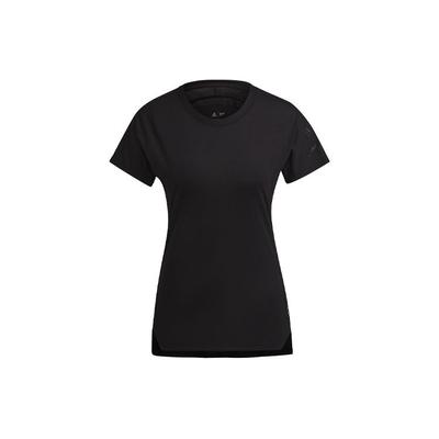 Футболка W Ag Tee Parley Outdoor свободного кроя с круглым вырезом и коротким рукавом, женские топы, черный цвет H31019