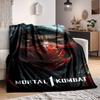 1 шт. Плед Mortal Kombat Легкий фланелевый плед для дивана, кровати, путешествий, кемпинга, гостиной, офиса, дивана, кресла и кровати