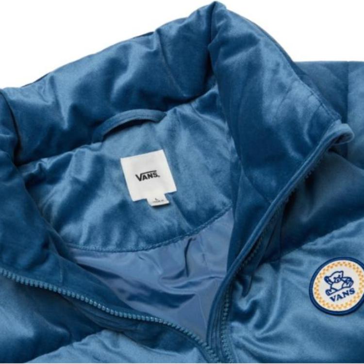 Vans Куртка с длинным рукавом и воротником-стойкой на молнии, женская верхняя одежда, синяя VN0A7YIIP8X