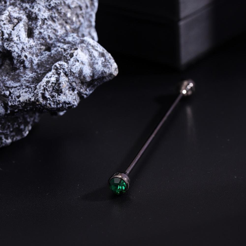 Detachable Crystal Tie Collar Needle Spiral Buckle Neckline Pin Shirt Collar Pin Banquet