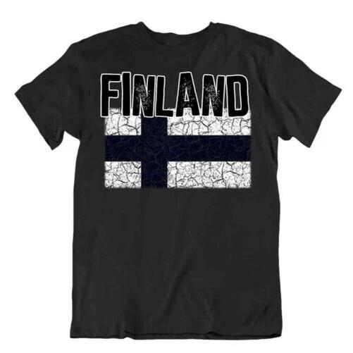 Flag T-Shirt Finland Fashion Country Keepsake Gift Pride Logo