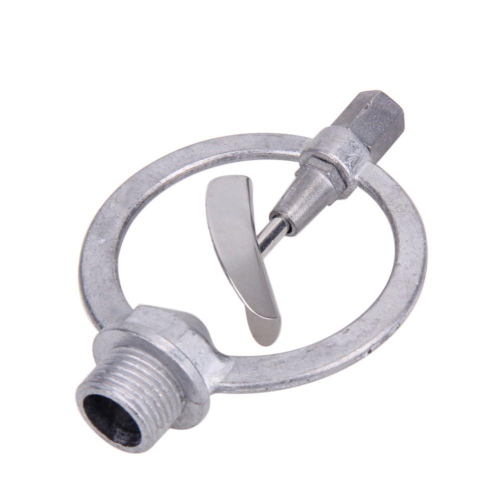 360 Degree Rotation Alloy Rain Nozzle Heavy Duty Metal Butterfly Head Irrigation Sprinkler Scattering Nozzle 1/2" Male Thread