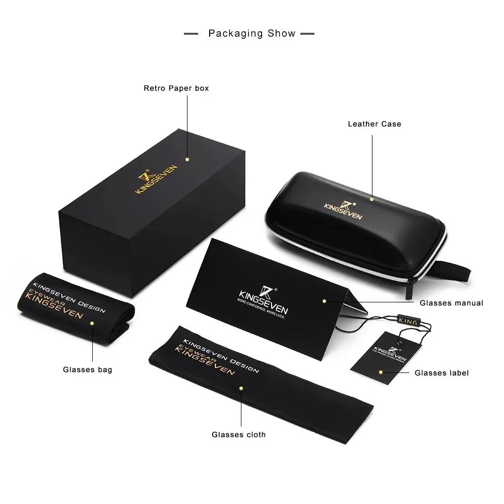 KINGSEVEN New 99% Anti-Blue Ray Glasses Transparent Lens Eyeglasses Men Women Computer Blue Light Blocking Decorative Eyewear