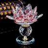 Crystal Lotus Flower Candle Holder – Feng Shui Glass Tealight Stand for Home Decor