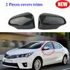 Для 2014-19 Toyota Corolla Седан Глянцевые Накладки на Боковые Зеркала из Углеродного Волокна 2 шт.