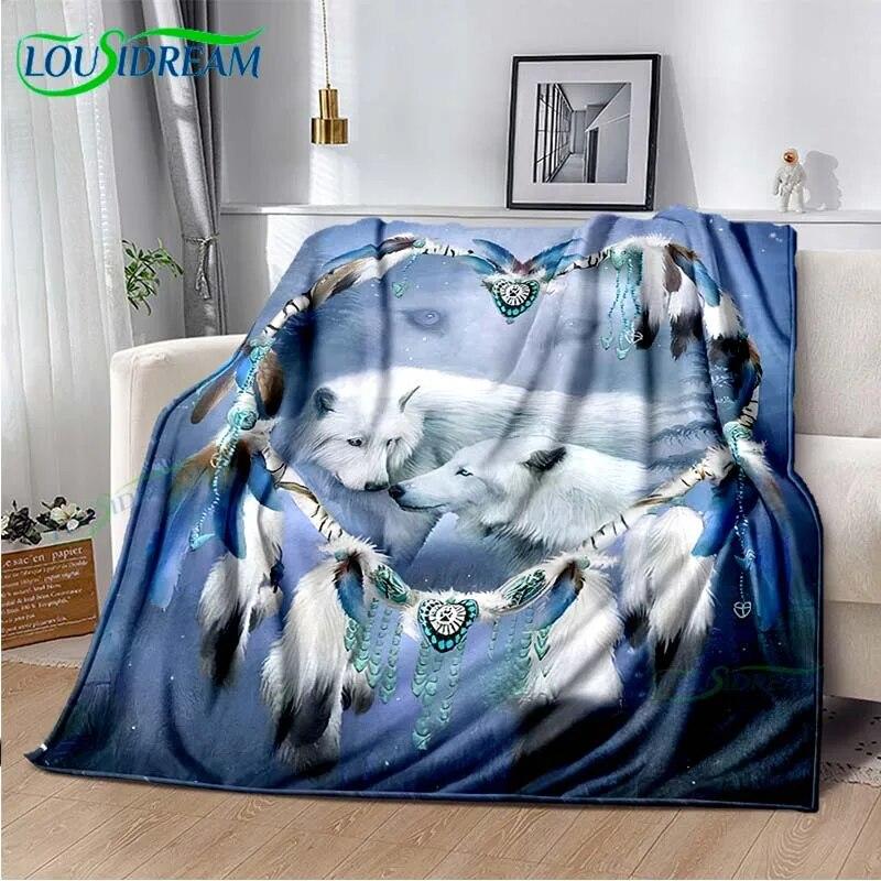 Wolf Throw Blanket Kids Game Sofa Blanket Adults and Children Blanket Blanket for Bed Picnic Blanket Blankets for Beds