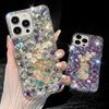 Glitter Rhinestone Phone Case For OPPO Realme P3 Pro Ultra P3X P1 5G Bling Crystal Floral Gem Cover