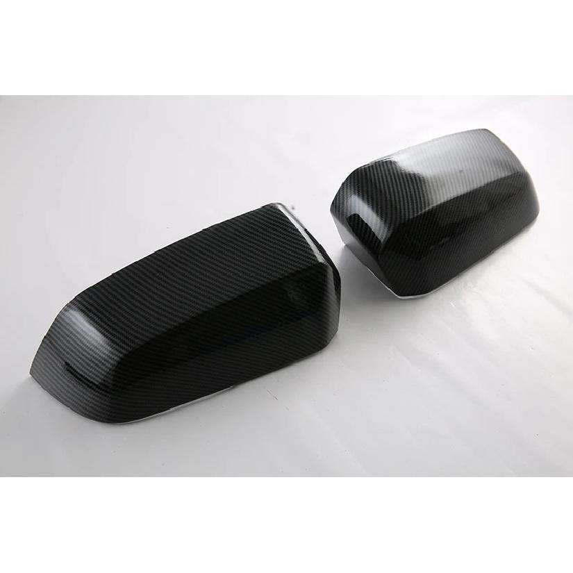 For Ford Ranger Everest 2024 Car Accessories Carbon fiber style Door Side Mirror Cover Trim Rear View Cap Overlay Molding