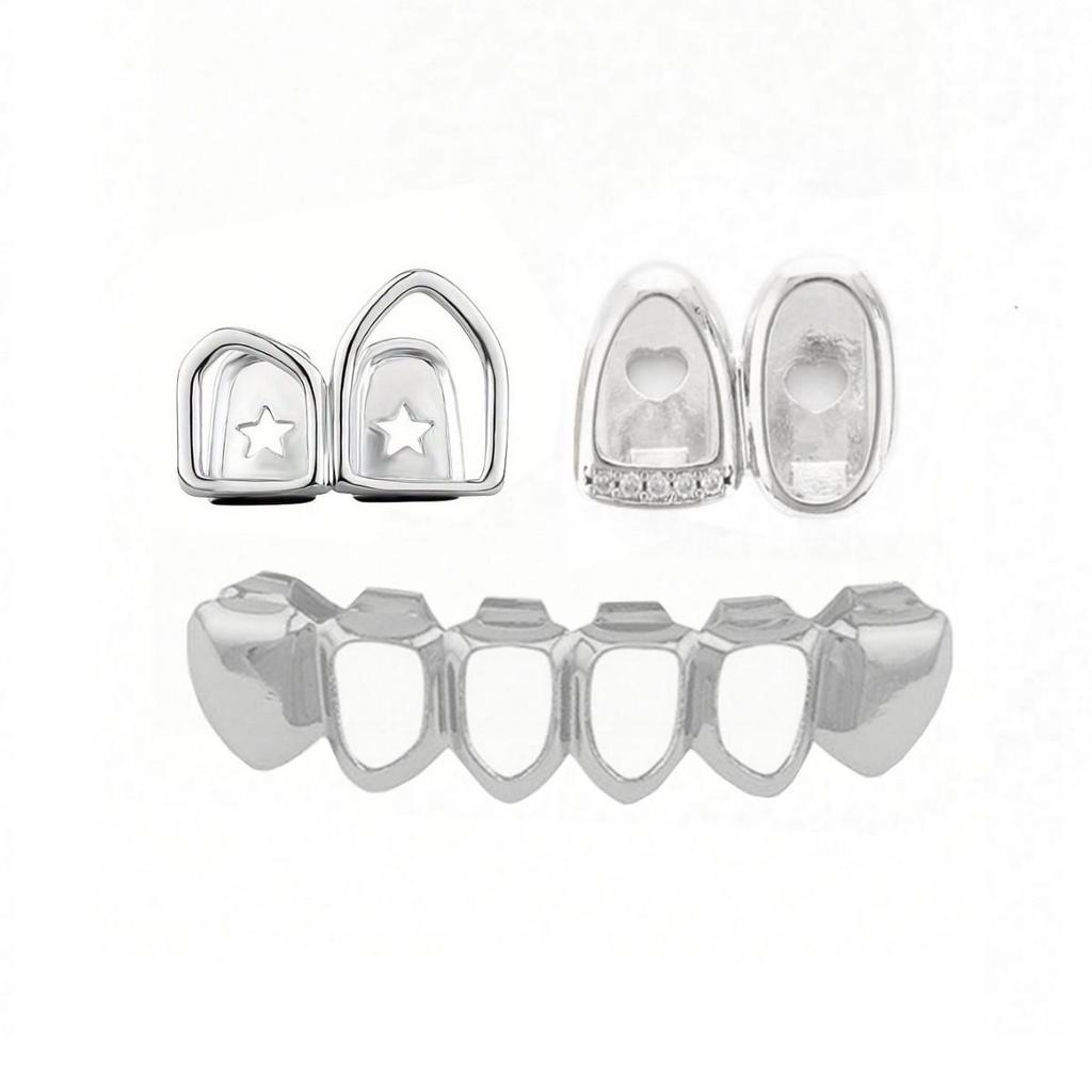 Трендовые европейские и американские панк-стиль хип-хоп полые геометрические глянцевые грилзы