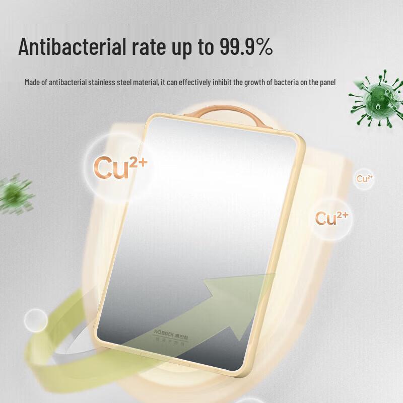 KÖBACH Antibacterial Stainless Steel Double-Sided Cutting Board