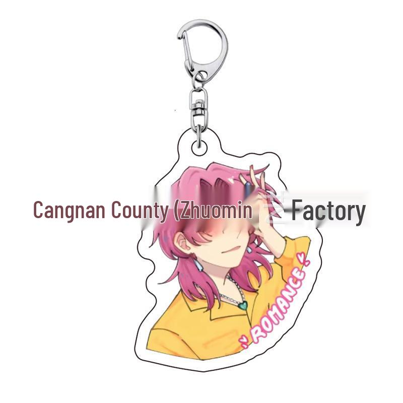 K-pop Брелок для ключей с женской группой «Охотники на демонов»: Милый акриловый брелок для школьной сумки Lumi, Zoe, Mira & Qin Yu