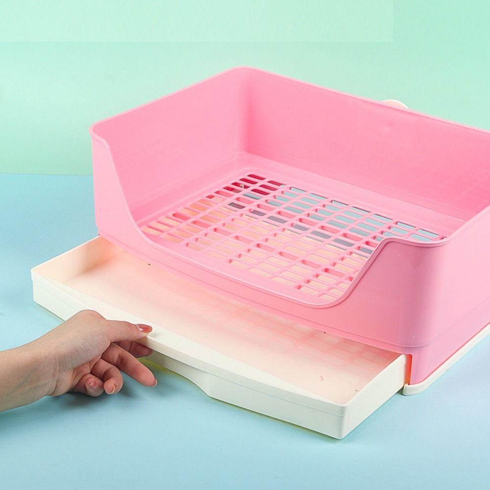 Rectangular Bunny Toilet Large Space Rabbit Corner Toilet Box For Small Animal