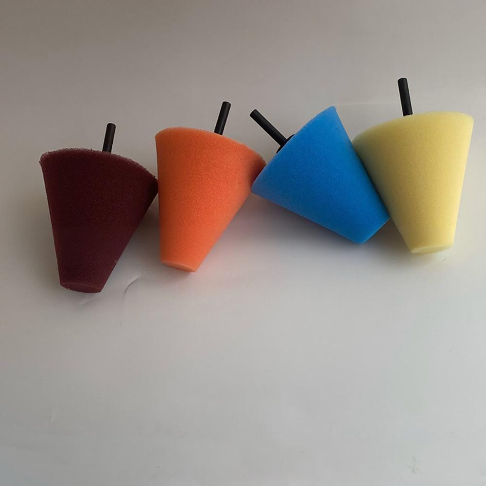 Конический губчатый полировальный конус для ухода за ступицами автомобильных шин, полировка металла, чистящая пена, губчатая полировальная насадка, инструмент для колес