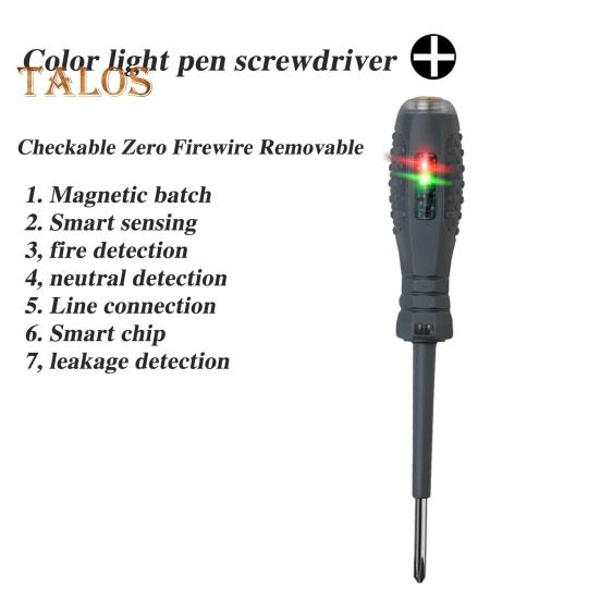 2 шт. Магнитная отвертка с высоким крутящим моментом, детектор электричества, компактный дизайн, портативный нескользящий тестер напряжения, набор отверток