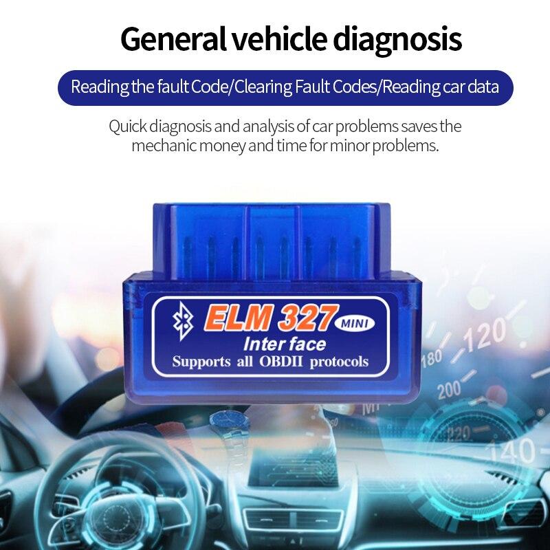 Мини V2.1 Bluetooth-детектор OBD двойной режим 5.1 Bluetooth-детектор неисправностей автомобиля ELM327