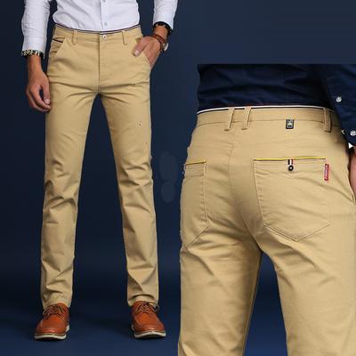 Мужские брюки Повседневная деловая форма Модные прямые брюки