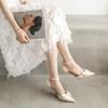 Medium Heel Heels Women's Shoes Trend Pointed Toe Butterfly Stilettos Elegant Dress Weddings Bridal Party White Designer 2024