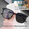 Color Changing Pochromic Reading Glasses Frame Unisex Vintage Classic Presbyopia Eyewear Men Women Far Sight Eyeglasses