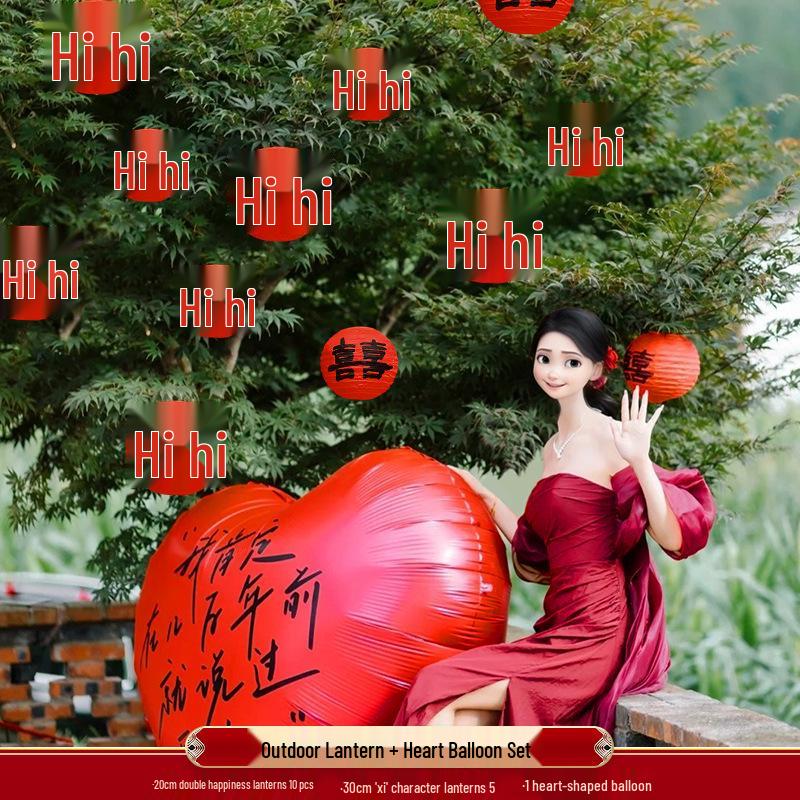 Подвесные фонари в деревенском стиле для украшения дерева - Свадебные и новогодние уличные украшения