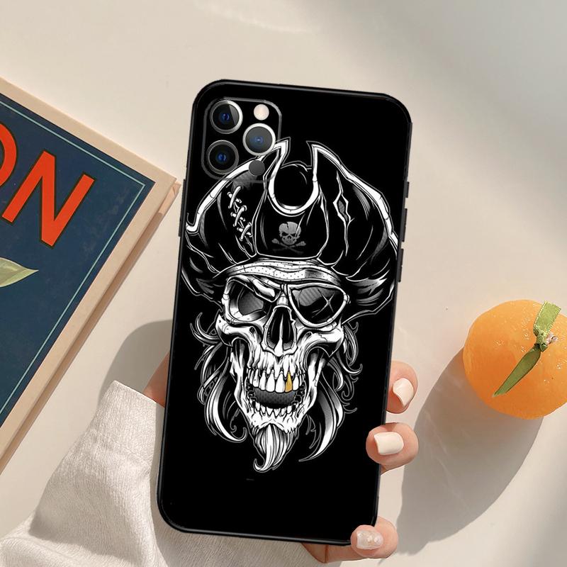 Чехол Funda с пиратским черепом для iPhone 15 14 16 Pro Max 11 12 13 Pro Max Mini XR 16e 16 15 Plus Чехол для телефона