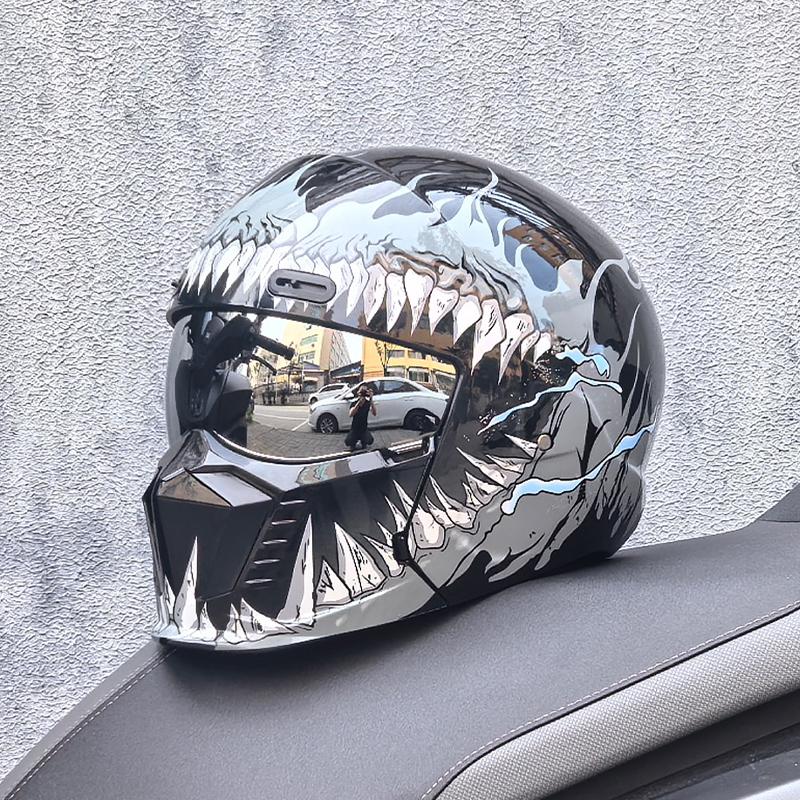 ORZ Новый Ретро Мотоциклетный Шлем Scorpion Cascos Moto Локомотив Личность Многоцелевой Комбинированный Шлем Половина M L XL XXL XXXL