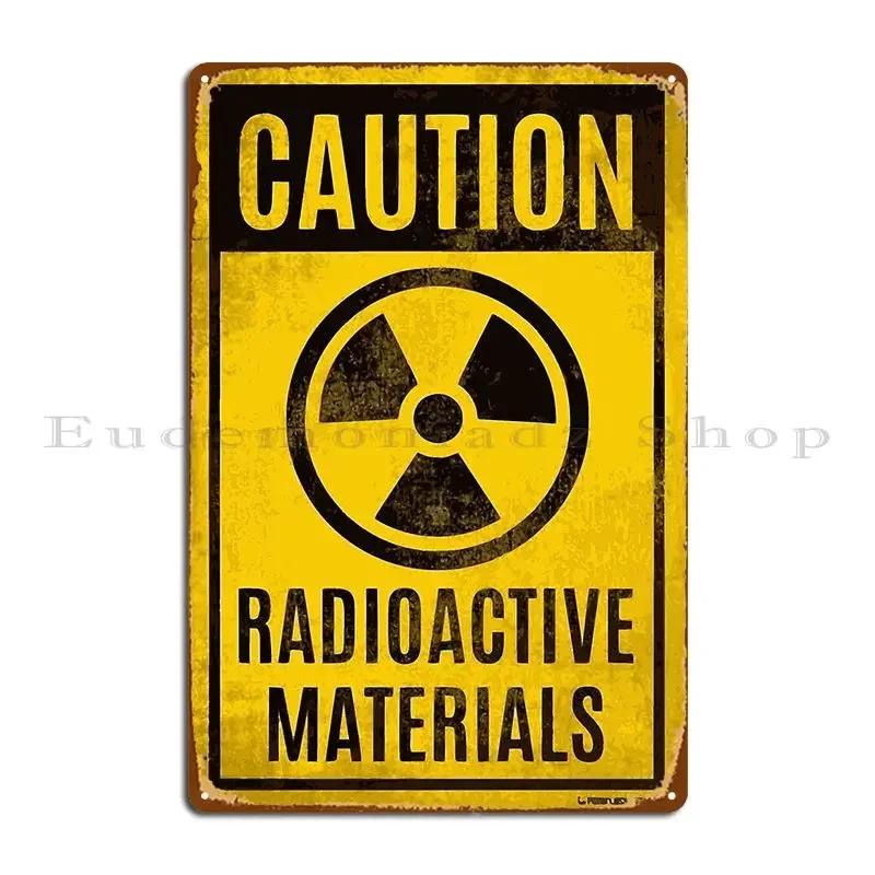 Radioactive Materials Metal Signs Cinema Decoration Cinema Garage Custom Tin Sign Poster