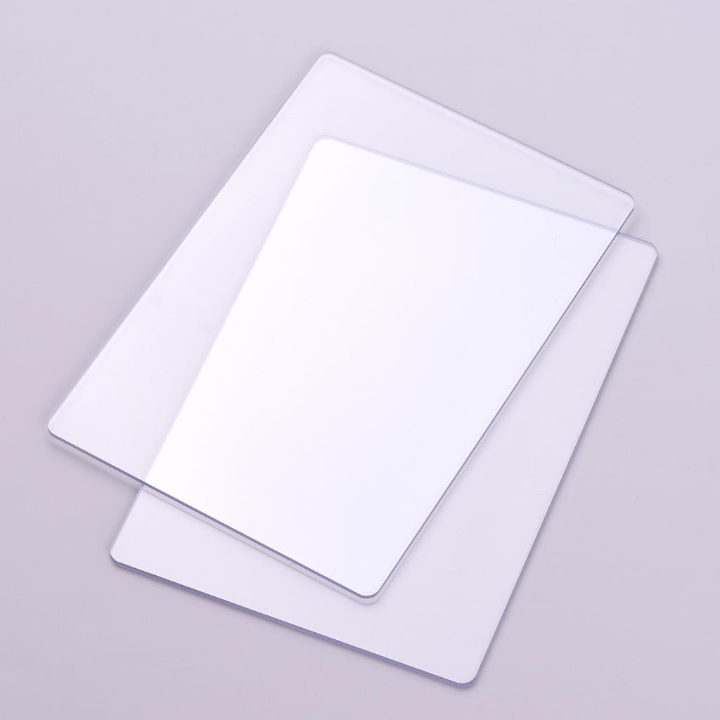2pcs Transparent Cutting Pad Accessory  PC Material Plate 3mm Thickness Replacement Pad for Die Cutting & Embossing