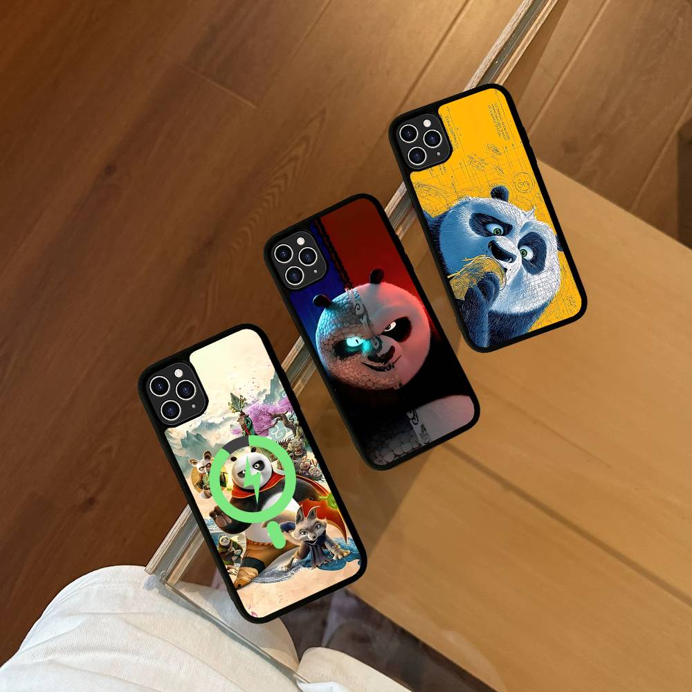 Фильм К-Кунг-фу П-Панда Крутой Для IPhone 17 Air 16 E 15 14 13 12 11 Pro Max Plus ПК Ударопрочный ТПУ Чехол Для Magsafe Чехол для Телефона