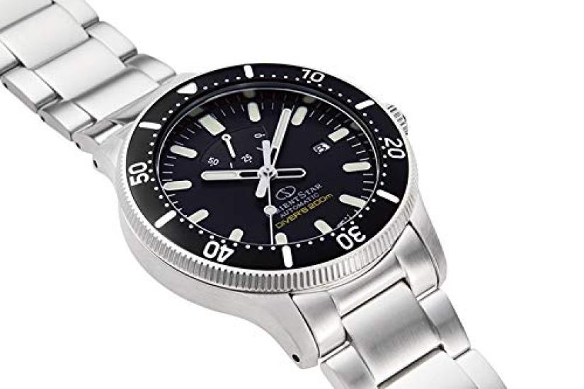 Orient Star Автоматические 200м с силиконовым водонепроницаемым до 200м Воздух Черный RK-AU0309B Мужские часы, Дайвер, Ремешок, Дайвинг,