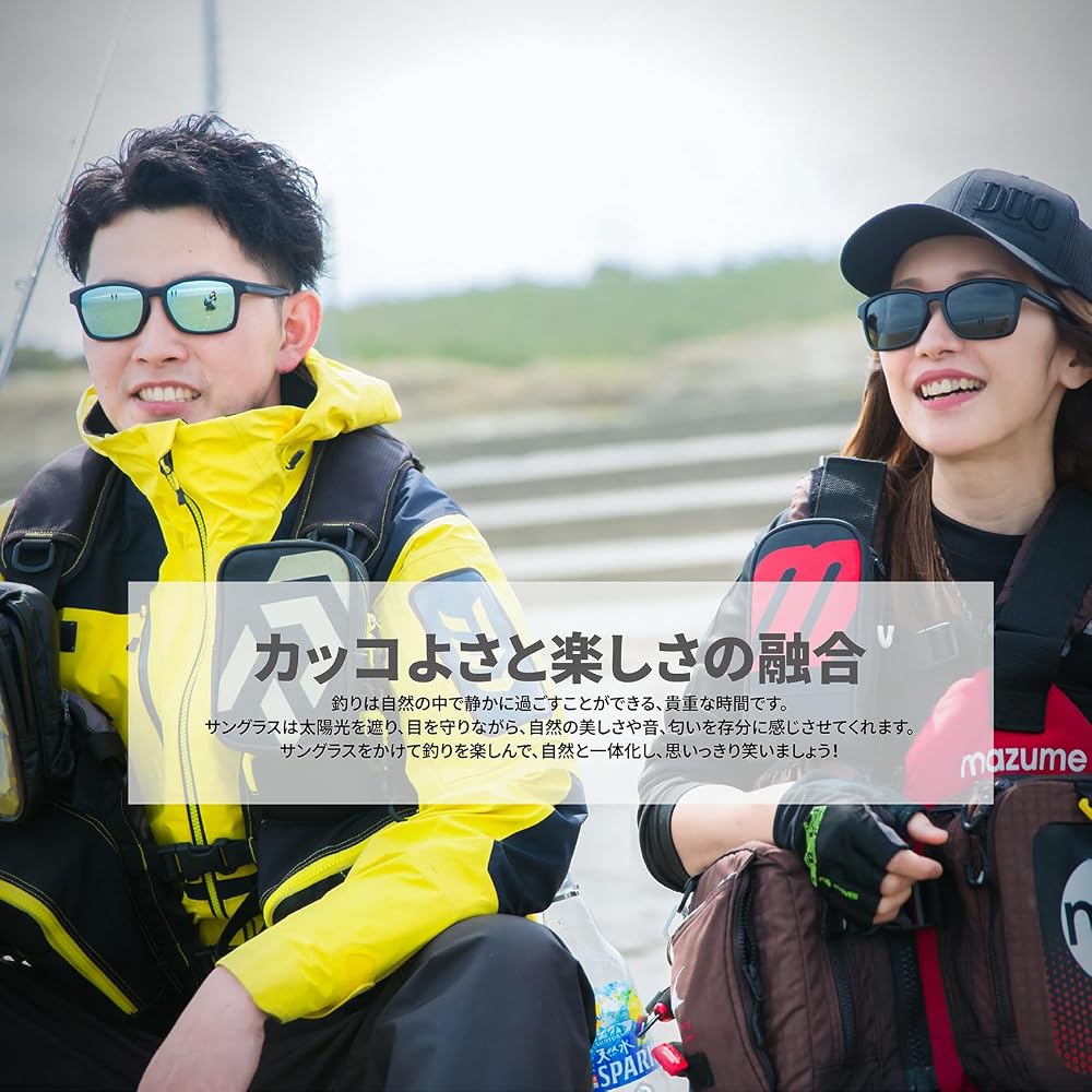 GOMEXUS J15 Polarized Sunglasses - Ideal for Fishing, Golf, Driving, Hiking, and Sailing. Features