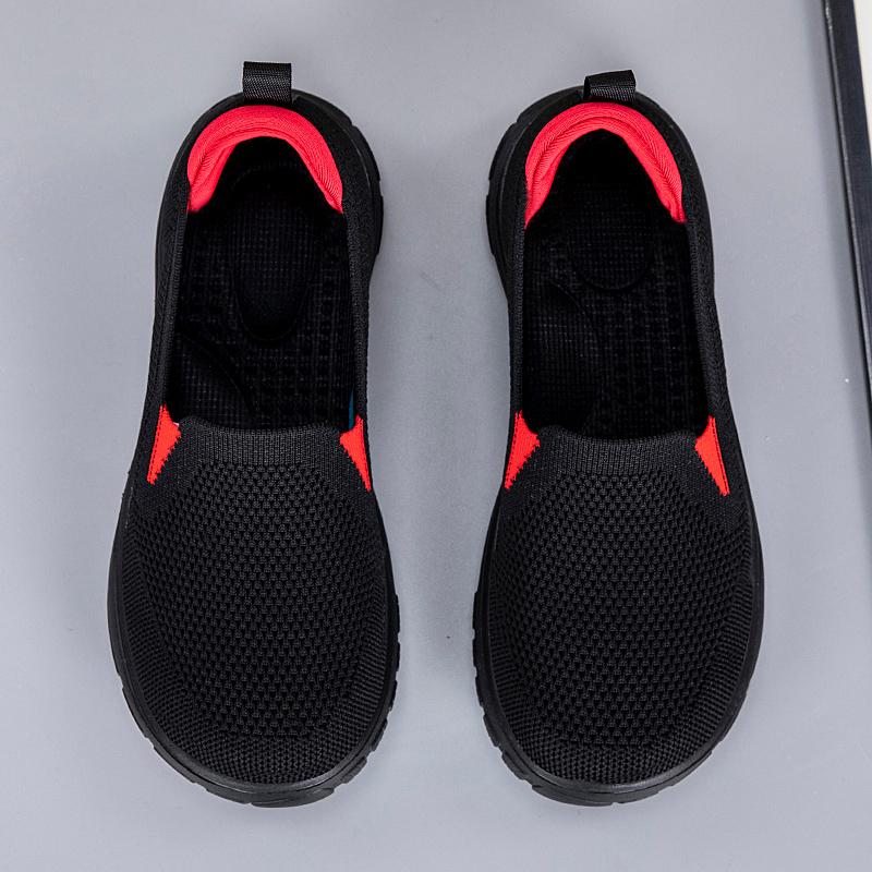 Женская летняя обувь сетчатые дышащие кроссовки легкие слипоны на плоской платформе новая повседневная женская ортопедическая противоскользящая для ходьбы плетеная