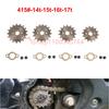 Передняя звездочка двигателя мотоцикла 415 14T 15T 16T 17T - 17мм Ведомая шестерня для мотокросса, квадроцикла