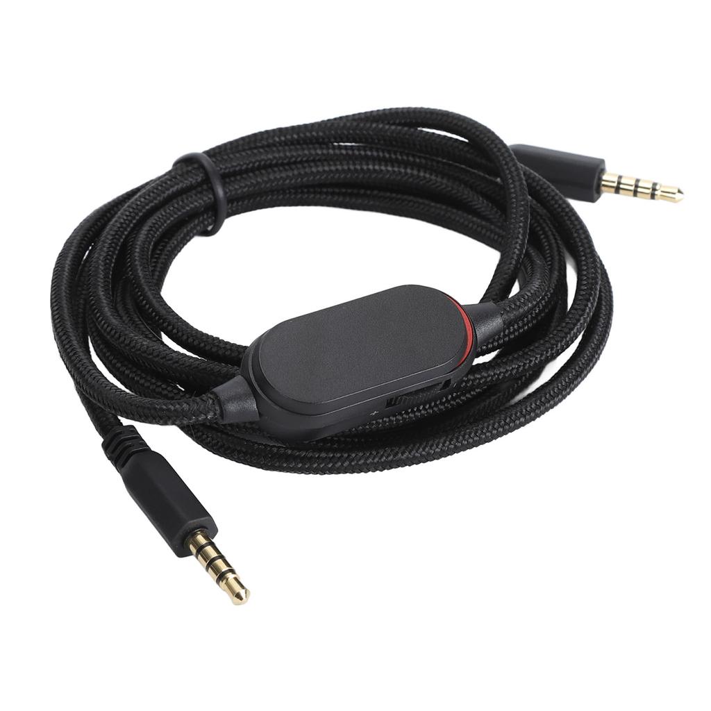 Earphone Cable 1.6m Versatile Lossless Sound Quality Earphone Wire with Microphone Replacement for Alienvvare AW720H