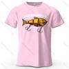 Fishing Lure Pattern Printed Unisexs TShirt 100 Cotton Oversized Fishing Hobby Graphic Tees For Unisex Tops Tees Streetwear