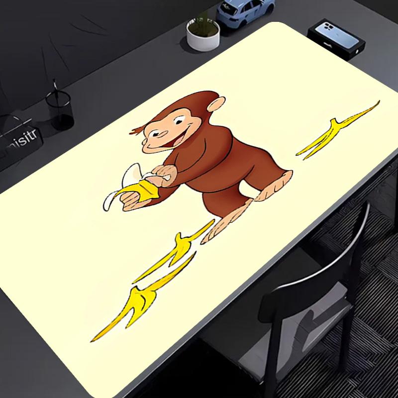 Curious George Mouse Pad - Non-Slip Rubber Base, Smooth Surface for Work,Gaming,Office,And Home Use, Desk Mouse Pad