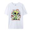 Alien T-shirt Outer Space Spacecraft T-shirt Soft Cotton Top Tees Streetwear 2024 T Shirt