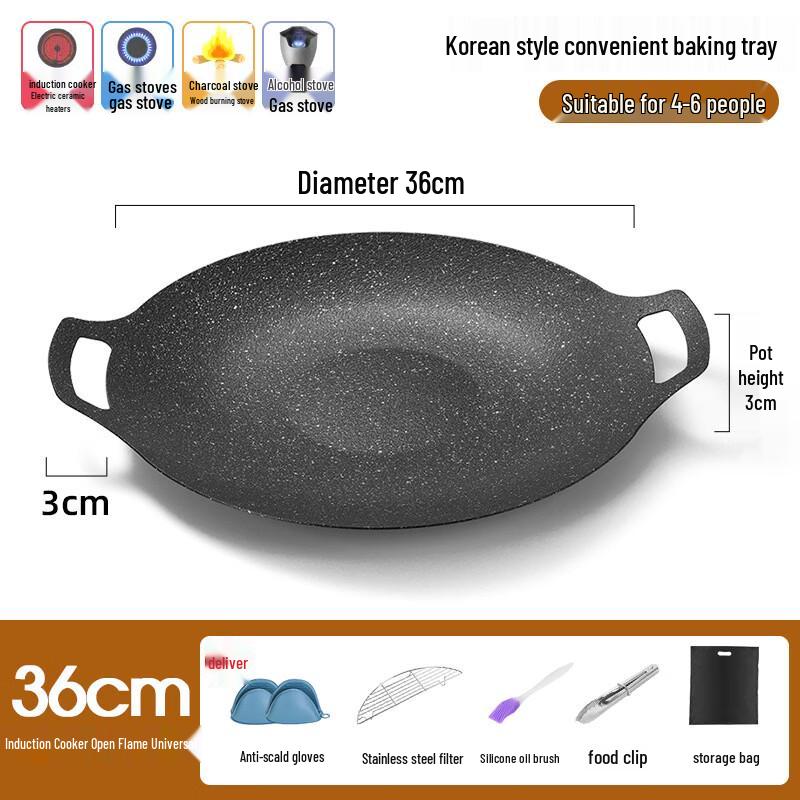Saint Bede Maifan Stone Coated Cast Iron Griddle Pan