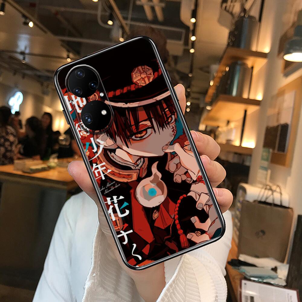 Чехол для телефона с рисунком «Ханако-Кун» в стиле аниме для Huawei p50 P40 p30 P20 10 9 8 Lite E Pro Plus, черный чехол Etui с рисунком Hoesjes com