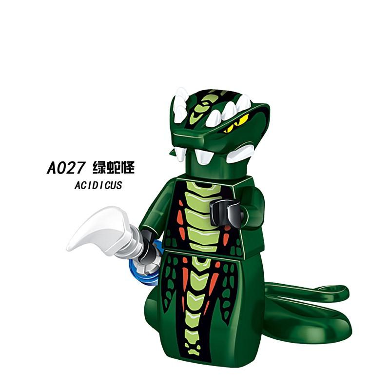Ninjago Snake Minifigures Skales Acidicus Pythor Chokun Movies Series Building Blocks Toys for Children