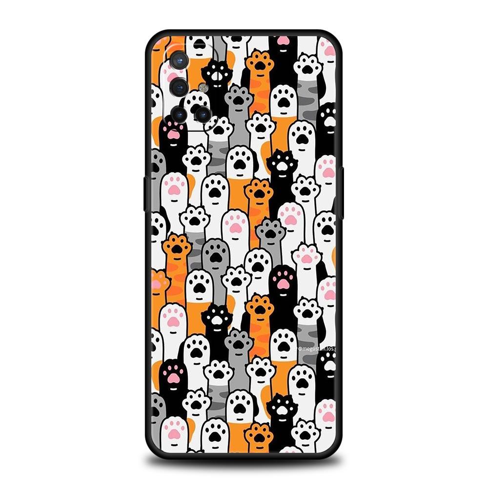 Чехол для телефона для OnePlus 12 11 10 9 Pro 9T 12R 10R 9R 9RT 10T 8T 8 7 6T 7T Nord 2T CE 2 5G N200 N10 N100 Мягкий чехол с принтом кошки