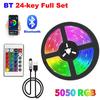 USB 5V Светодиодная лента RGB 5050 Светодиодная лента для стены, комнаты, с управлением через приложение и пульт ДУ, гибкая светодиодная лента, диодные огни для украшения комнаты, дома
