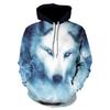 Spring Autumn Men's Hoodies Hip Hop Long-Sleeved 3D Animal Fur-Wolf Print Male Hooded Sweatshirt Casual Streetwear Tracksuit