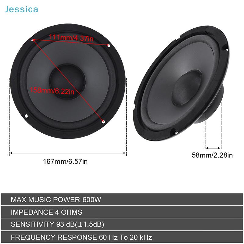 600W Max Car Audio Speaker (Yh-600) - High-Power Vehicle Sound Speaker With Clear Sound Strong Rebound